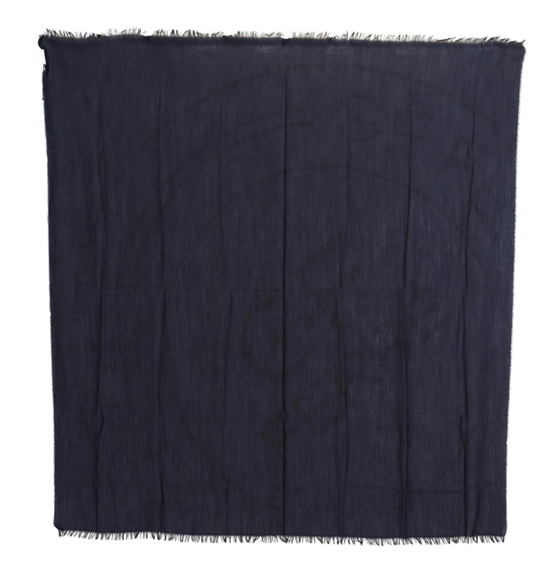 Elegant Fringed Wool Blend Scarf GF Ferre