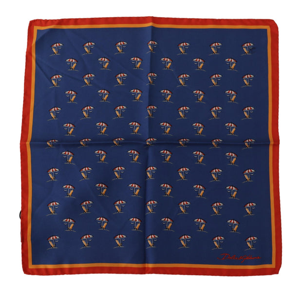 Elegant Silk Men's Square Scarf Dolce & Gabbana