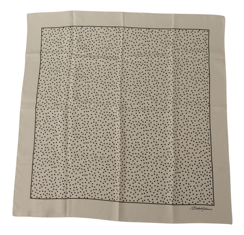 Elegant Silk Polka Dot Men's Scarf Dolce & Gabbana