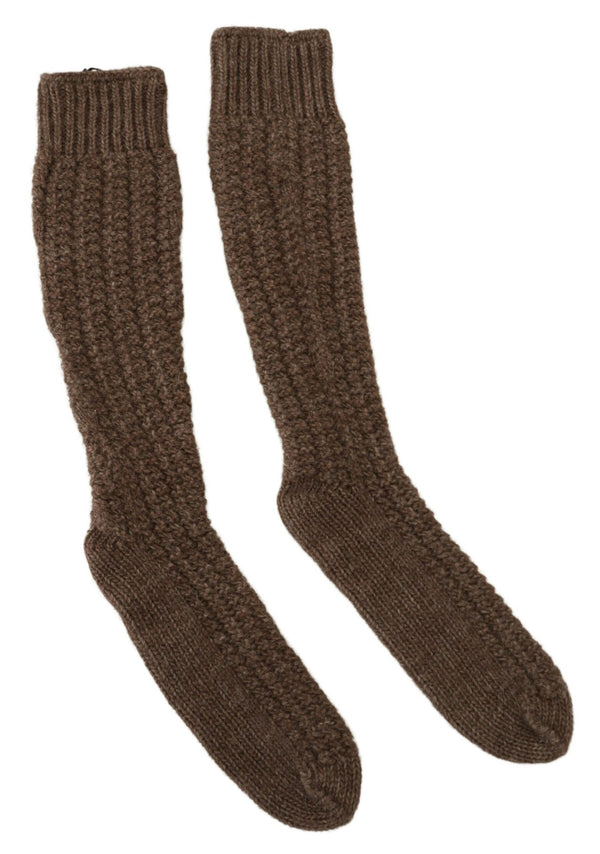 Chic Over-Calf Wool Blend Knit Socks Dolce & Gabbana