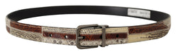 Multicolor Patchwork Snakeskin Belt Dolce & Gabbana