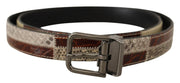 Multicolor Patchwork Snakeskin Belt Dolce & Gabbana