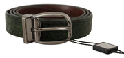 Elegant Italian Leather Crocodile Belt Dolce & Gabbana