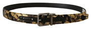 Multicolor Leather Belt with Black Buckle Dolce & Gabbana