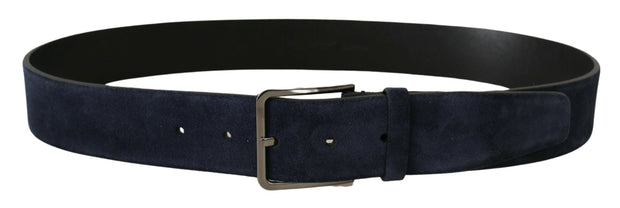 Navy Elegance Velvet Leather Belt Dolce & Gabbana