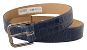 Elegant Genuine Crocodile Leather Belt Dolce & Gabbana