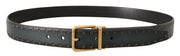 Emerald Elegance Leather Belt Dolce & Gabbana