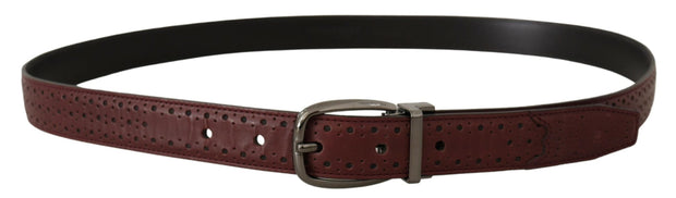 Elegant Leather Belt with Metal Buckle Dolce & Gabbana