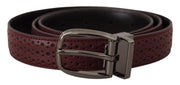 Elegant Leather Belt with Metal Buckle Dolce & Gabbana