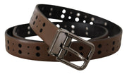 Elegant Leather Belt with Metal Buckle Dolce & Gabbana