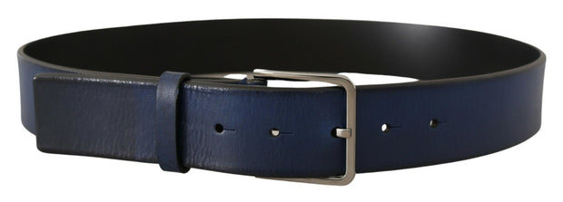 Elegant Italian Leather Belt in Blue Dolce & Gabbana