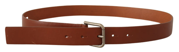 Elegant Leather Belt with Metal Buckle Dolce & Gabbana