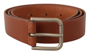 Elegant Leather Belt with Metal Buckle Dolce & Gabbana