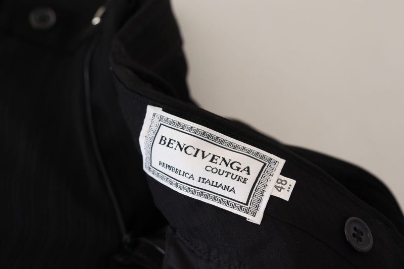 Elegant Black Italian Designer Pants BENCIVENGA