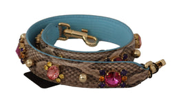 Elegant Python Leather Shoulder Strap Accessory Dolce & Gabbana