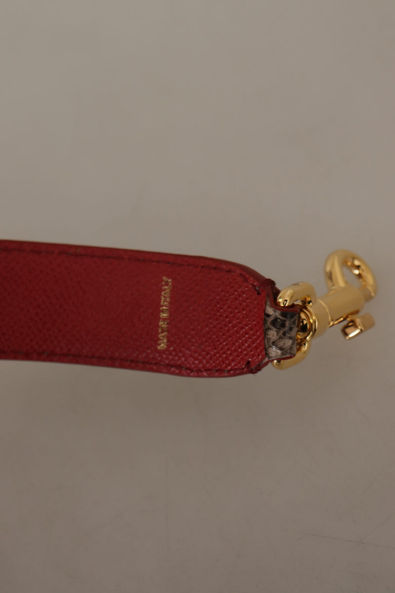 Elegant Python Leather Shoulder Strap Dolce & Gabbana