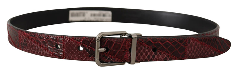 Elegant Red Exotic Leather Belt Dolce & Gabbana