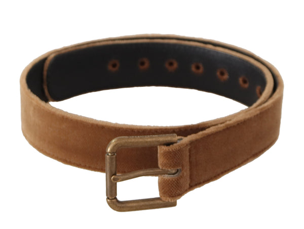 Elegant Engraved Buckle Leather Belt Dolce & Gabbana