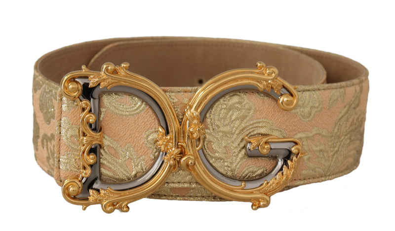 Elegant Leather Belt with Logo Buckle Dolce & Gabbana