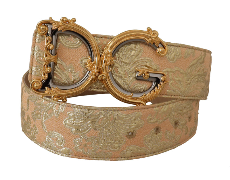 Elegant Leather Belt with Logo Buckle Dolce & Gabbana