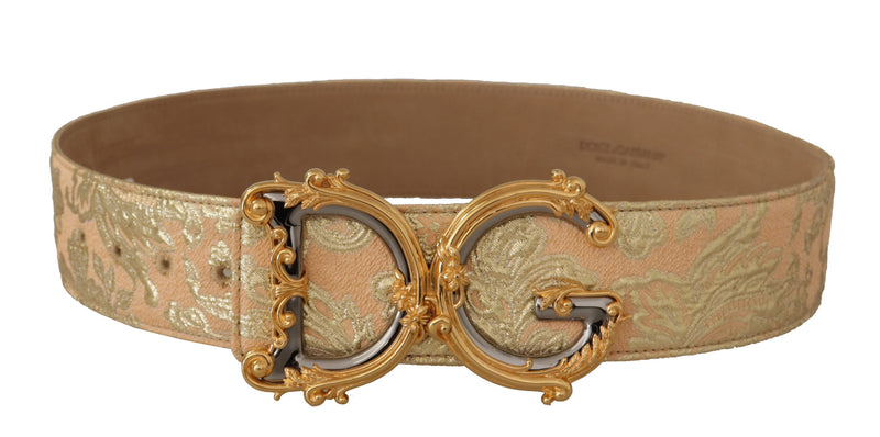 Elegant Leather Belt with Logo Buckle Dolce & Gabbana