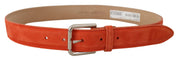 Elegant Suede Leather Belt in Vibrant Orange Dolce & Gabbana