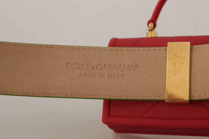 Elegant Leather Belt with Mini Bag Accessory Dolce & Gabbana