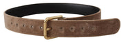 Elegant Velvet Logo Buckle Belt Dolce & Gabbana