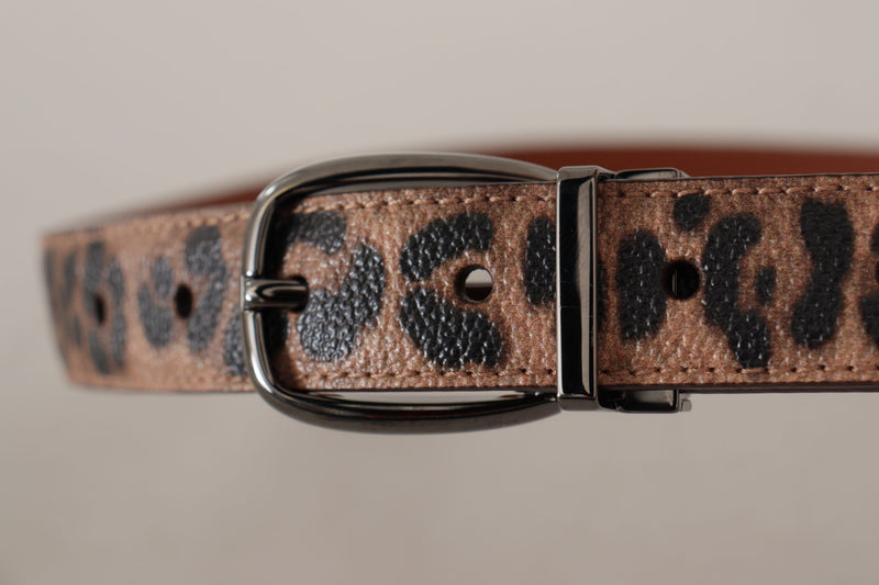 Elegant Engraved Leather Belt - Timeless Style Dolce & Gabbana