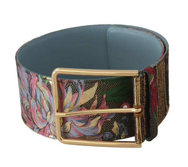 Multicolor Leather Logo Buckle Belt Dolce & Gabbana