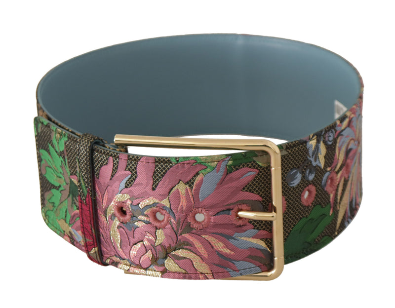 Multicolor Leather Logo Buckle Belt Dolce & Gabbana