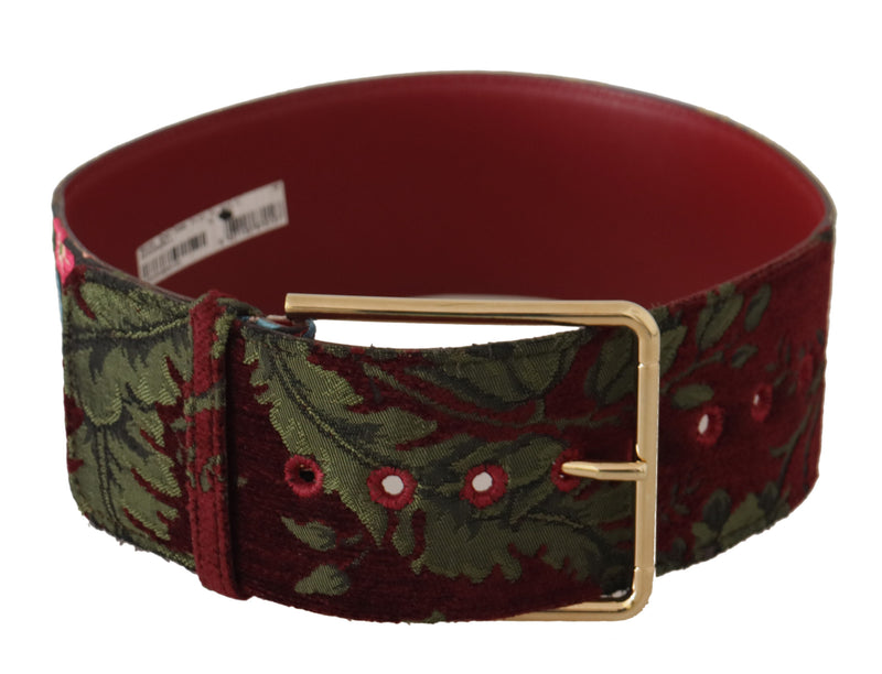 Engraved Logo Multicolor Leather Belt Dolce & Gabbana