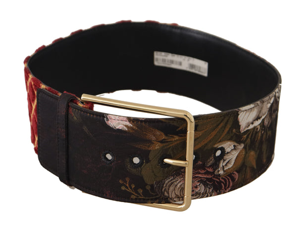 Engraved Logo Multicolor Leather Belt Dolce & Gabbana