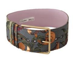 Elegant Multicolor Canvas-Leather Belt Dolce & Gabbana