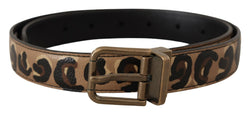 Chic Engraved Logo Leather Belt Dolce & Gabbana