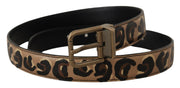 Chic Engraved Logo Leather Belt Dolce & Gabbana