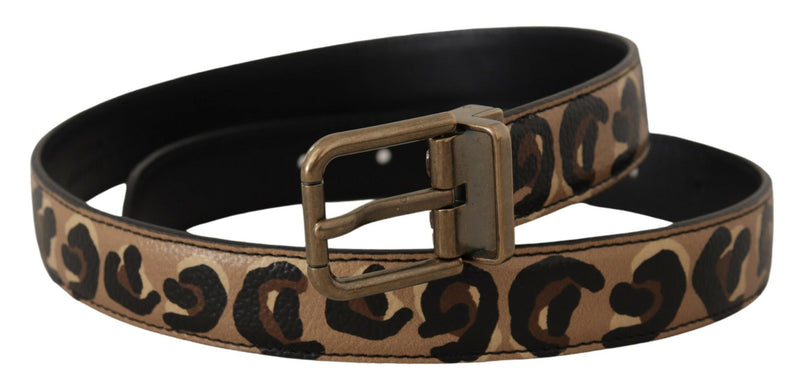 Chic Engraved Logo Leather Belt Dolce & Gabbana