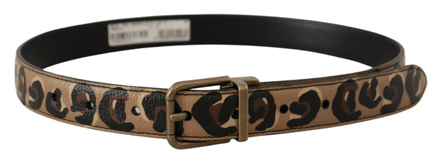 Chic Engraved Logo Leather Belt Dolce & Gabbana