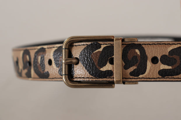 Chic Engraved Logo Leather Belt Dolce & Gabbana