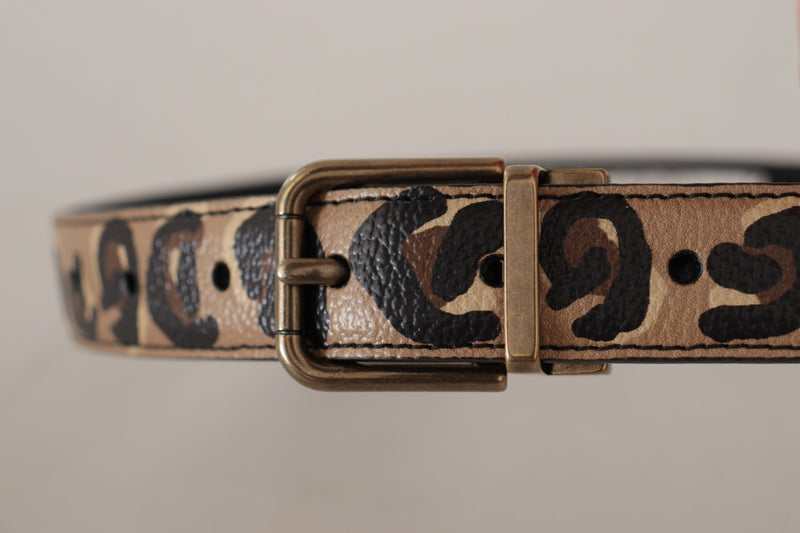 Chic Engraved Logo Leather Belt Dolce & Gabbana