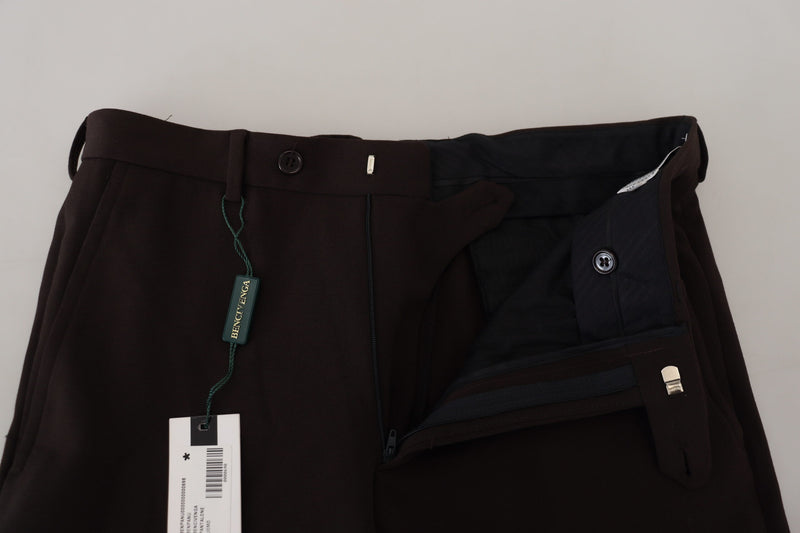 Elegant Italian Brown Pants for Men BENCIVENGA