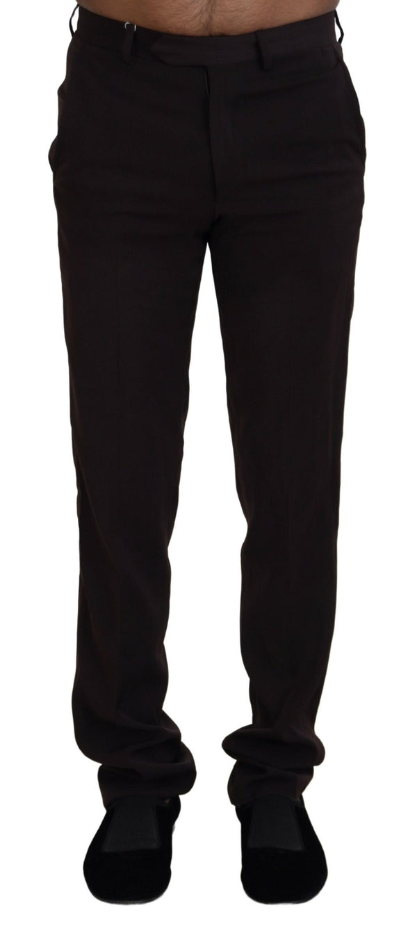 Elegant Brown Italian Dress Pants BENCIVENGA