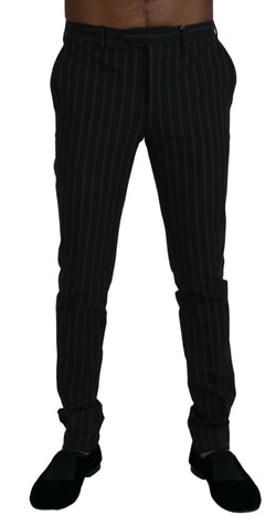 Elegant Striped Viscose Dress Pants for Men BENCIVENGA