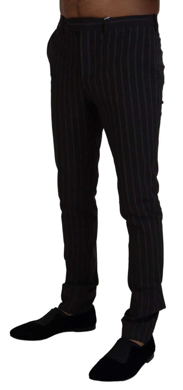 Elegant Striped Viscose Dress Pants for Men BENCIVENGA