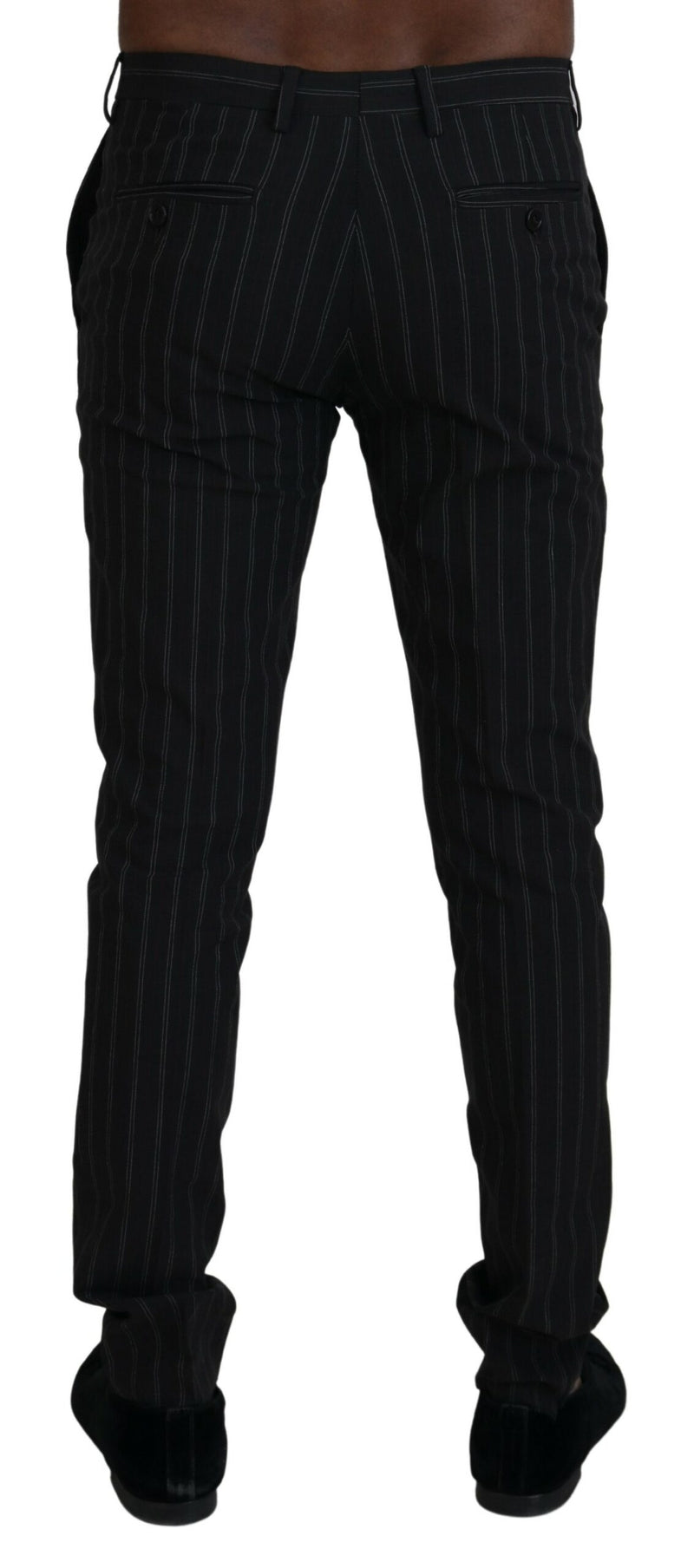 Elegant Striped Viscose Dress Pants for Men BENCIVENGA