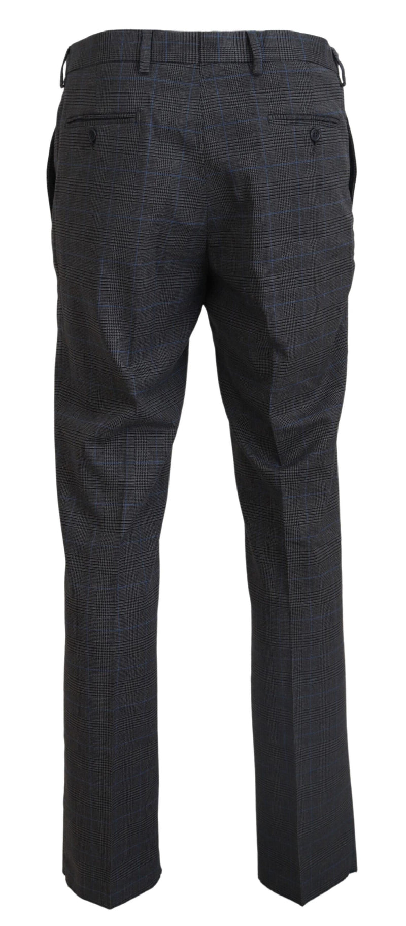 Elegant Checkered Wool Dress Pants for Men BENCIVENGA