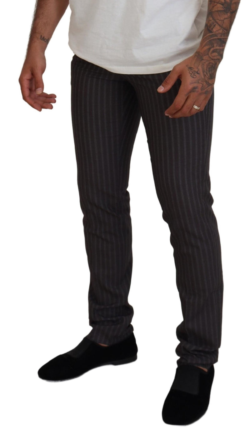 Elegant Striped Dress Pants for Men BENCIVENGA