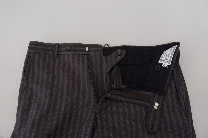 Elegant Striped Dress Pants for Men BENCIVENGA