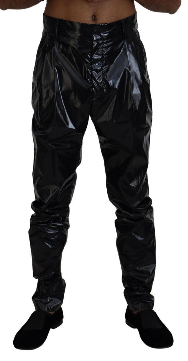 Sleek Italian Black MainLine Pants Dolce & Gabbana