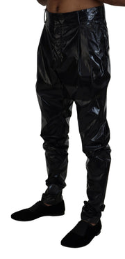 Sleek Italian Black MainLine Pants Dolce & Gabbana